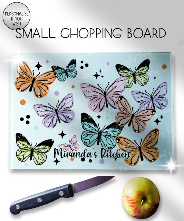 4273 butterflies personalised chopping board 1