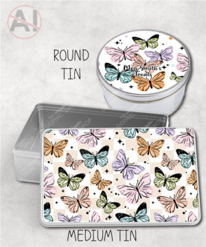 4274 butterflies personalised treats tin 5