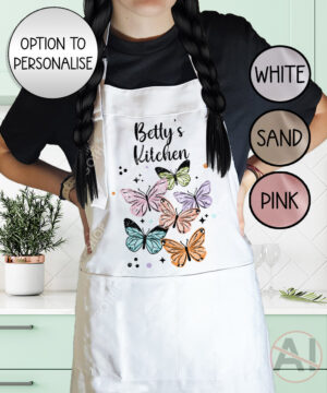 4276 butterflies personalised apron 1