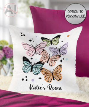 4277 butterflies personalised cushion 1