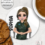 4296 personalised ambulance call handler coaster