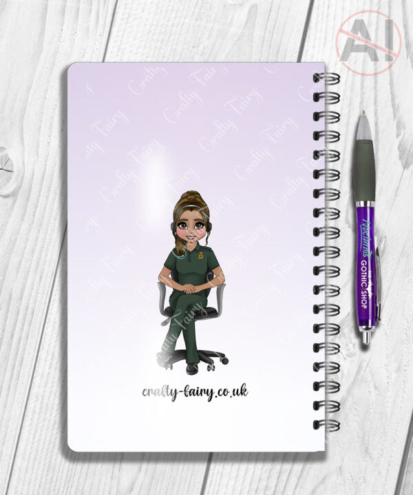4299 personalised ambulance call handler a5 notebook 2