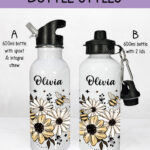 600ml water bottles styles
