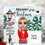 1142 personalised baby's first christmas card mum 1