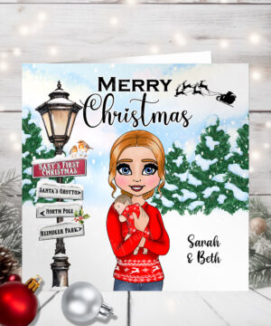 1142 personalised baby's first christmas card mum 1