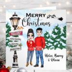 1143 personalised baby's first christmas card mum dad 1