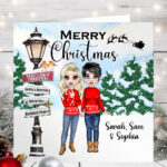 1147 personalised baby's first christmas card lesbian 1