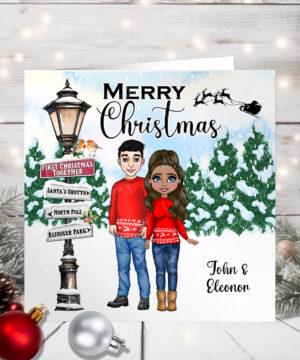 1148 personalised couple first xmas together