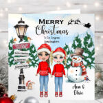 1173 personalised cute granddaughters christmas card 1