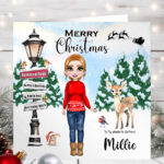 1176 personalised girlfriend christmas card 1