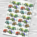 1269 monster truck personalised a3 wrapping paper 1