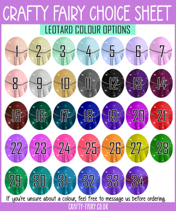 4307 leotard colours options