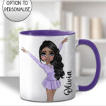 4308 ice skater personalised mug 1