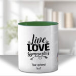 personalised gymnast dancer girl mug and/or coaster gift