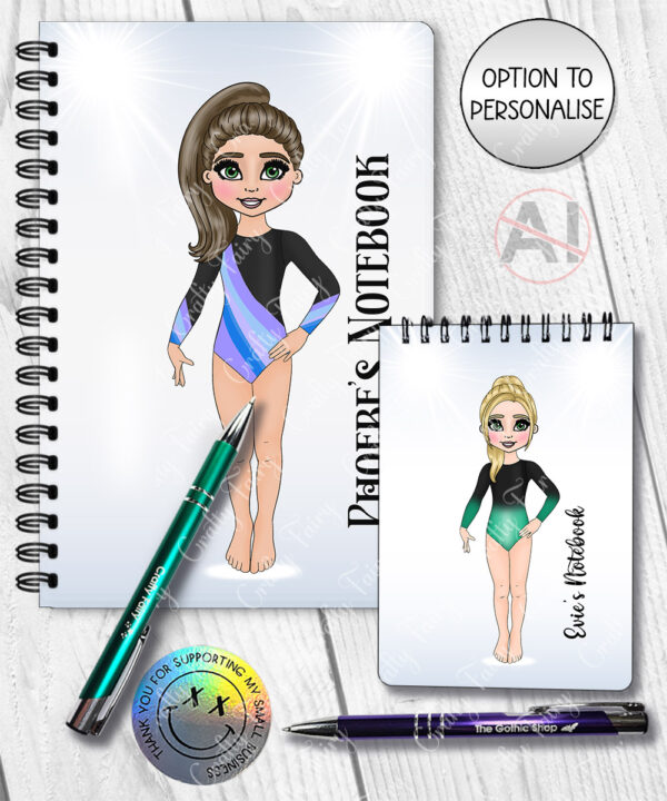4314 personalised gymnastics a5 a6 notebook 3