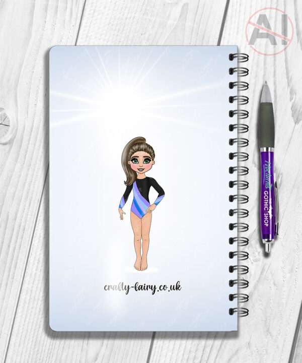 4314 personalised gymnastics a5 notebook 3