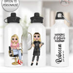 personalised hairdresser 600ml water bottle