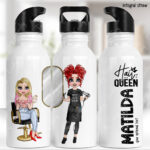 personalised hairdresser 600ml water bottle
