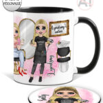 595 hairdresser customised mug coaster gift 3