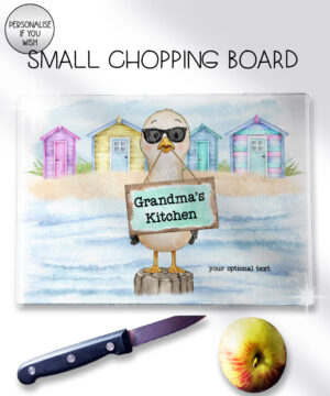 personalised mojito cocktail lady glass chopping board or worktop protector (copy)