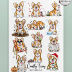 personalised playful corgis 2027 dog calendar