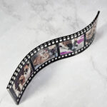 personalised photo wavy film strip premium acrylic display