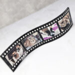 personalised photo wavy film strip premium acrylic display