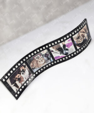 personalised photo wavy film strip premium acrylic display
