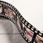 personalised photo wavy film strip premium acrylic display