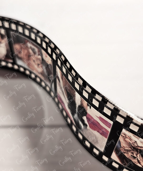 personalised photo wavy film strip premium acrylic display