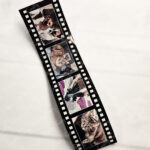 personalised photo wavy film strip premium acrylic display