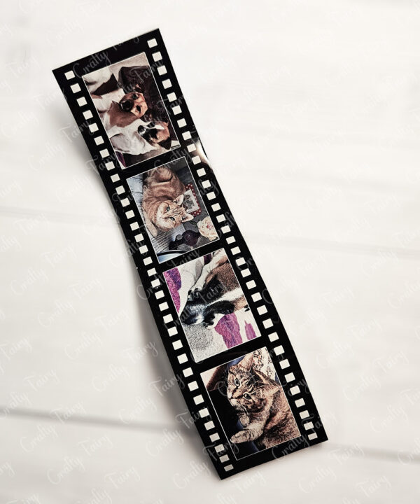 personalised photo wavy film strip premium acrylic display