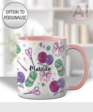 personalised crochet lover mug gift