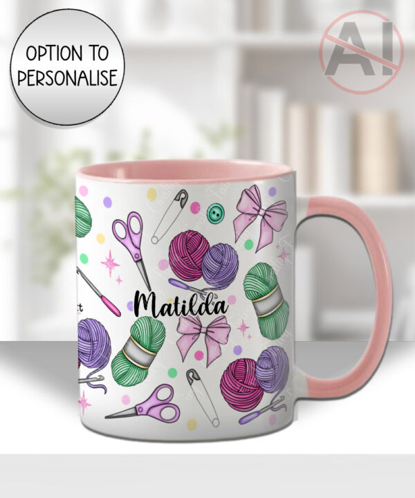 personalised crochet lover mug gift