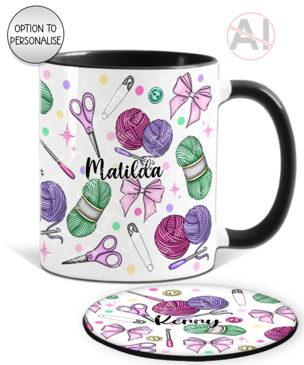 personalised crochet lover mug gift