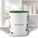 personalised giraffe heart awareness mug and/or coaster gift