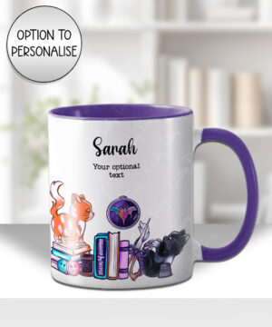 cute cats sewing and crafting personalised mug and/or coaster gift