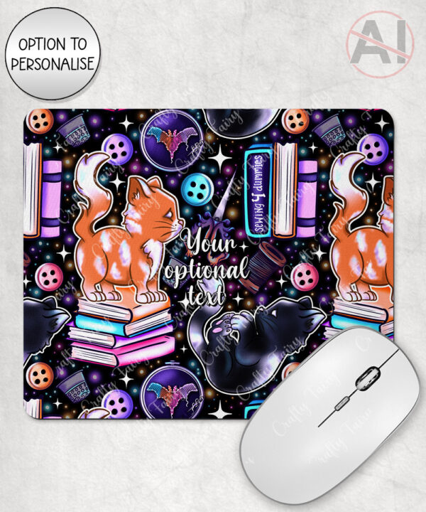 cute cats sewing and crafting mousemat