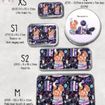 cute cats sewing and crafting personalised stationery pencil sweet treat tin